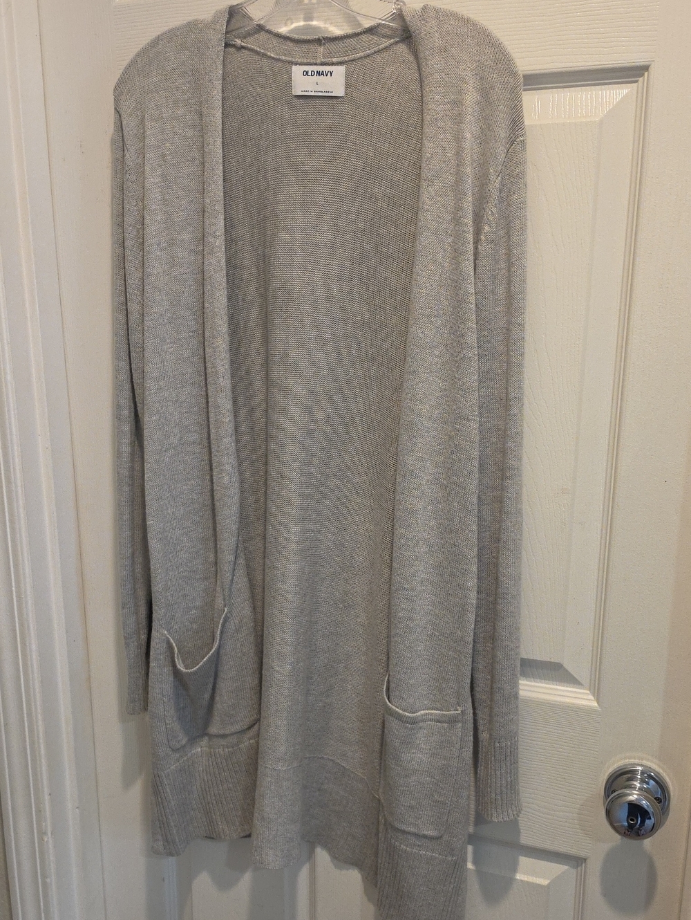 Old Navy Heather Gray Open-Front Women's Cardigan